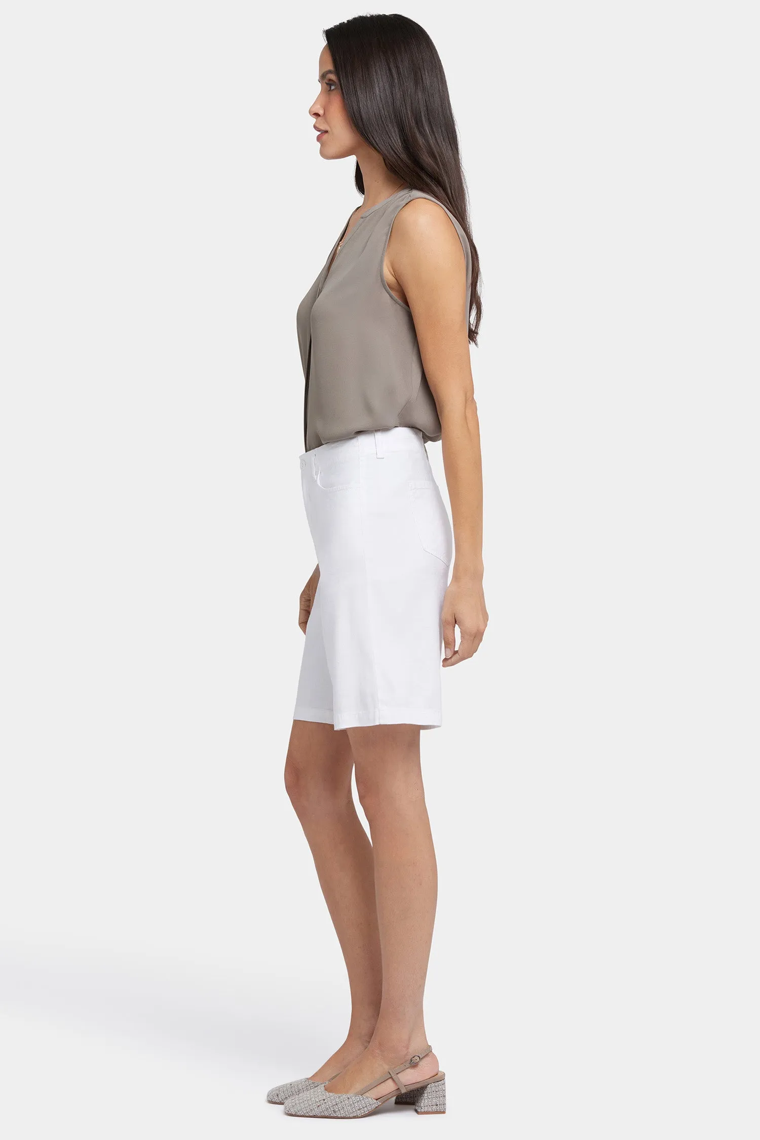 5 Pocket Bermuda Shorts - White
