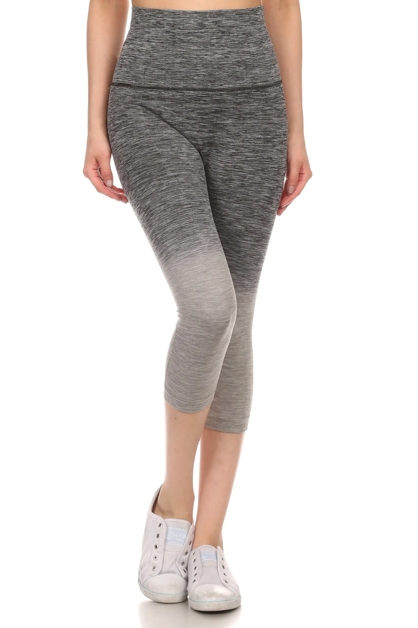Athletic Space Dye Ombre Capri Leggings