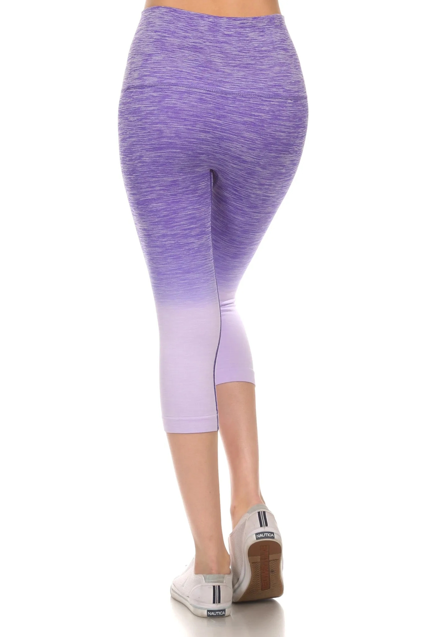 Athletic Space Dye Ombre Capri Leggings