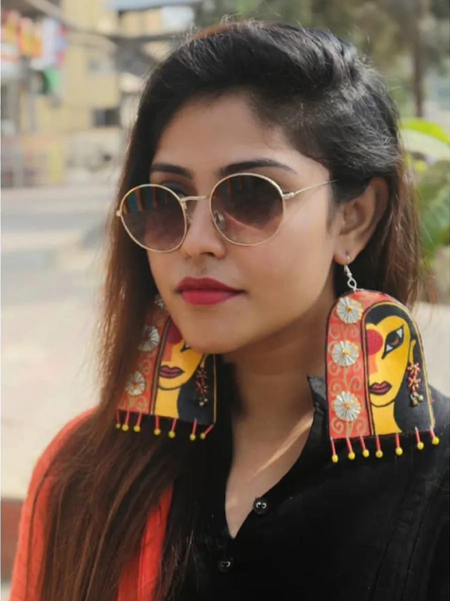 Awwrat Handpainted Earrings