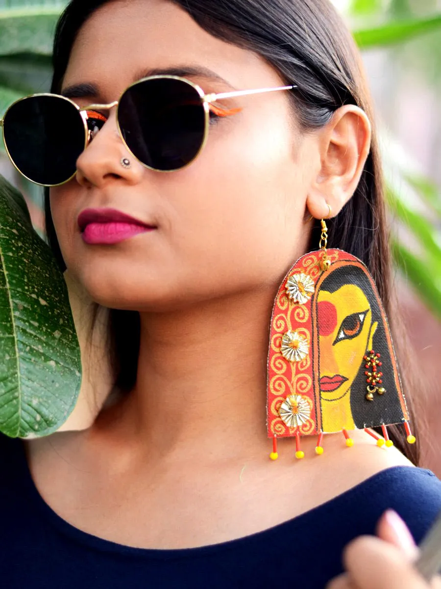 Awwrat Handpainted Earrings