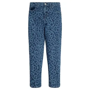 Big Girls Stretch Denim All Over Laser Leo Print 5 Pocket Jeans