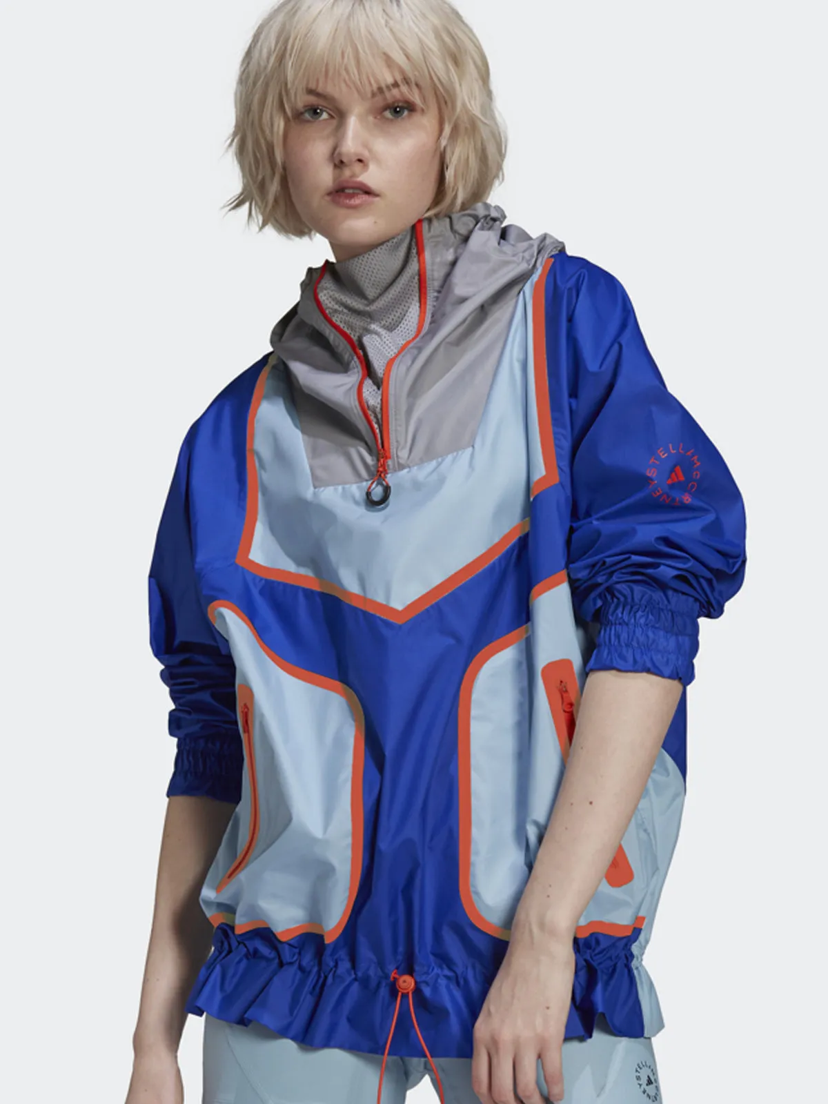 Bold Blue Half Zip Jacket