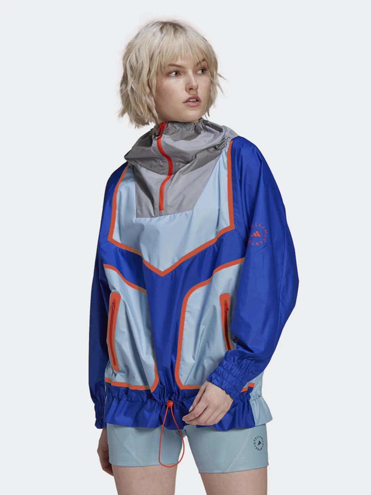 Bold Blue Half Zip Jacket
