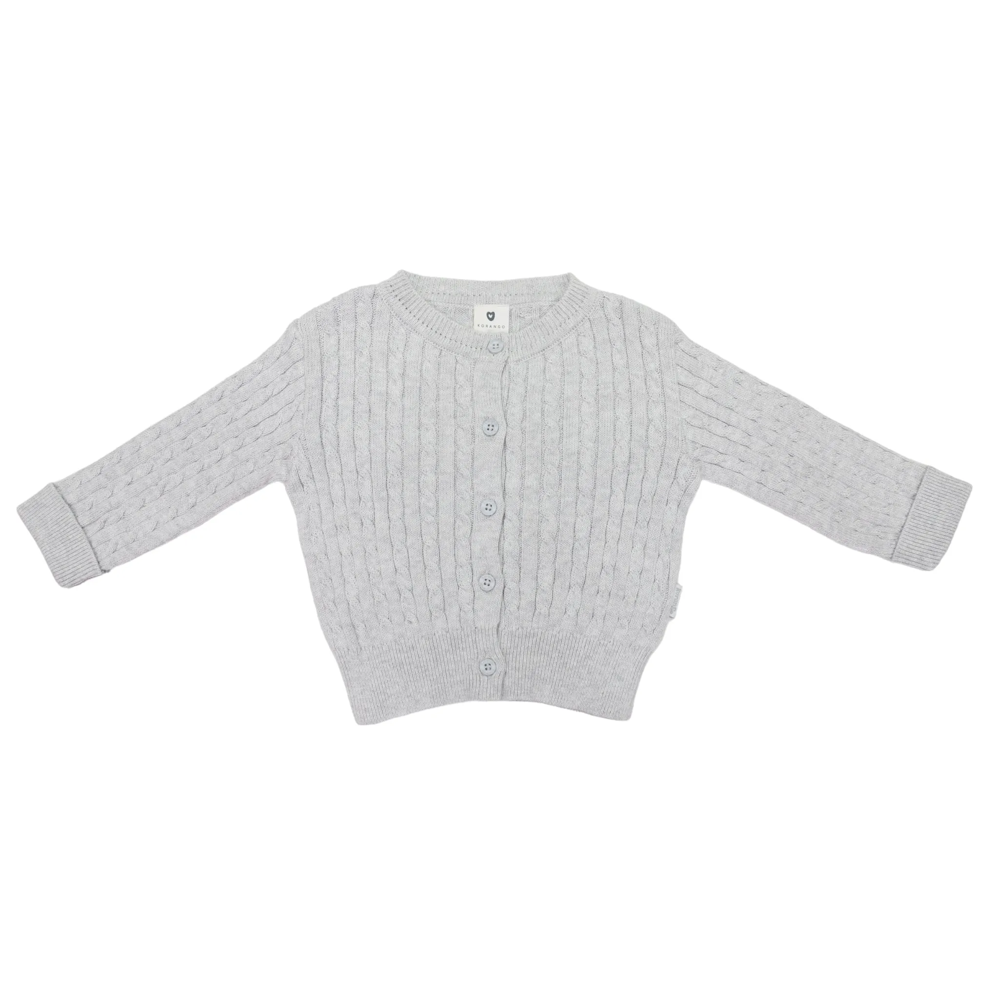 Cable Knit Jacket Grey