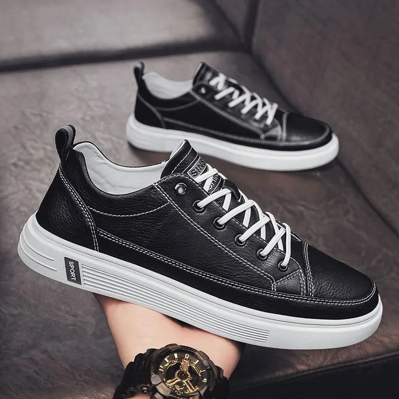 Casual White Men Shoes Summer Breathable Flat Bottom | Stylish and Comfortable