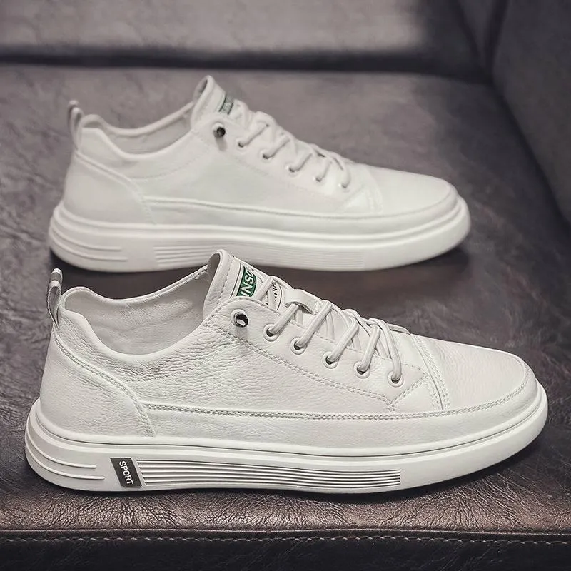 Casual White Men Shoes Summer Breathable Flat Bottom | Stylish and Comfortable