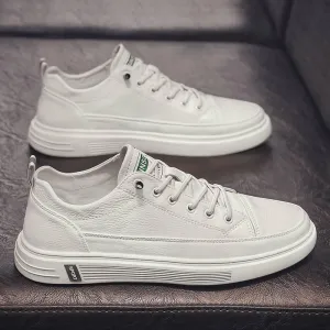 Casual White Men Shoes Summer Breathable Flat Bottom | Stylish and Comfortable