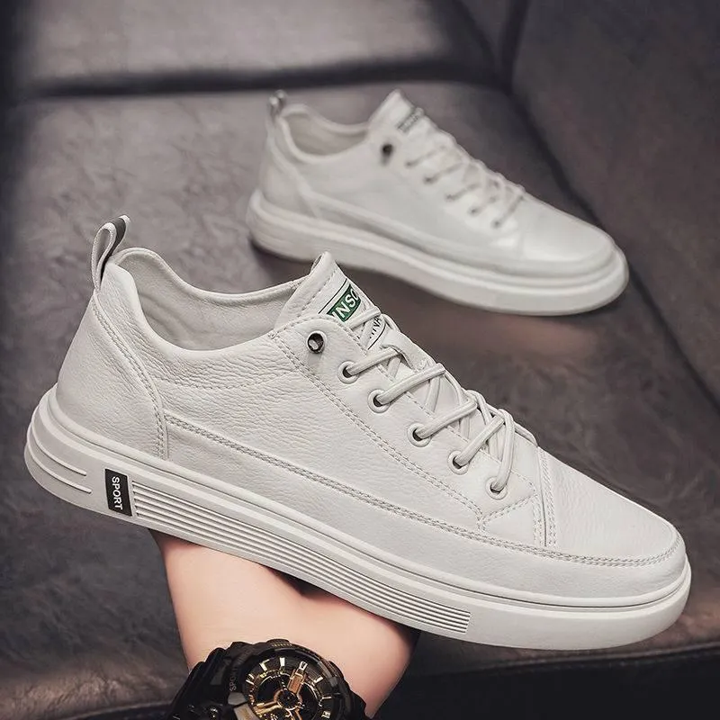 Casual White Men Shoes Summer Breathable Flat Bottom | Stylish and Comfortable