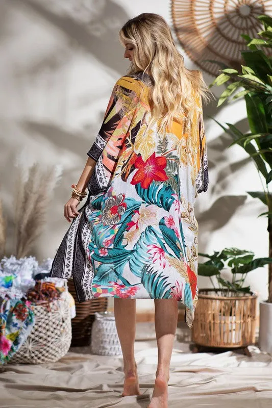 Chic Tropical Summer Kimono