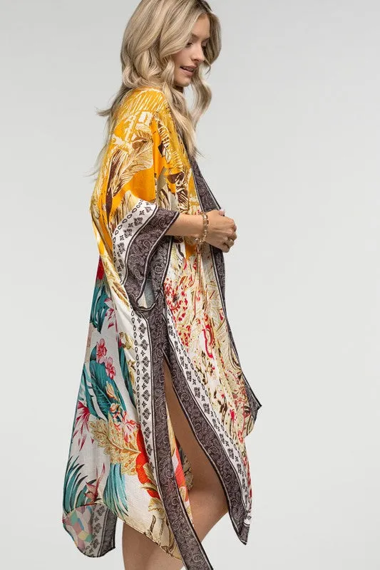 Chic Tropical Summer Kimono