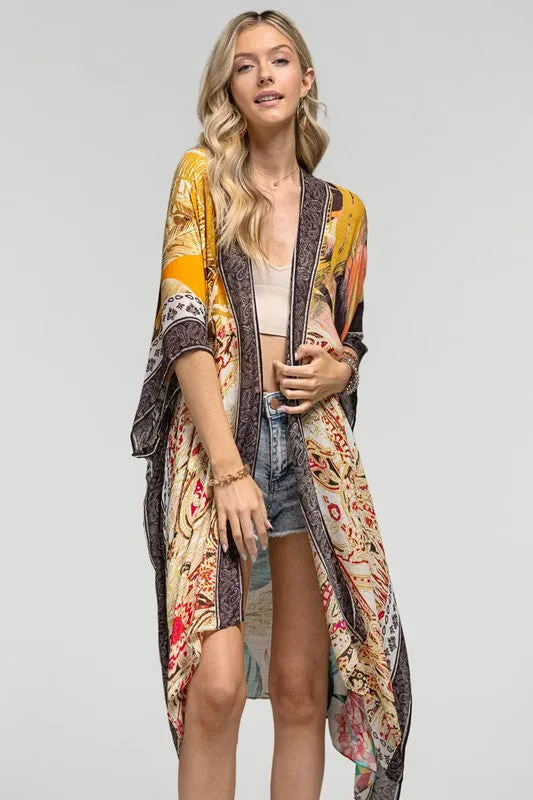 Chic Tropical Summer Kimono