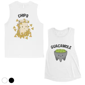 Chips & Guacamole Matching Muscle Tank Tops Funny Wedding Gift