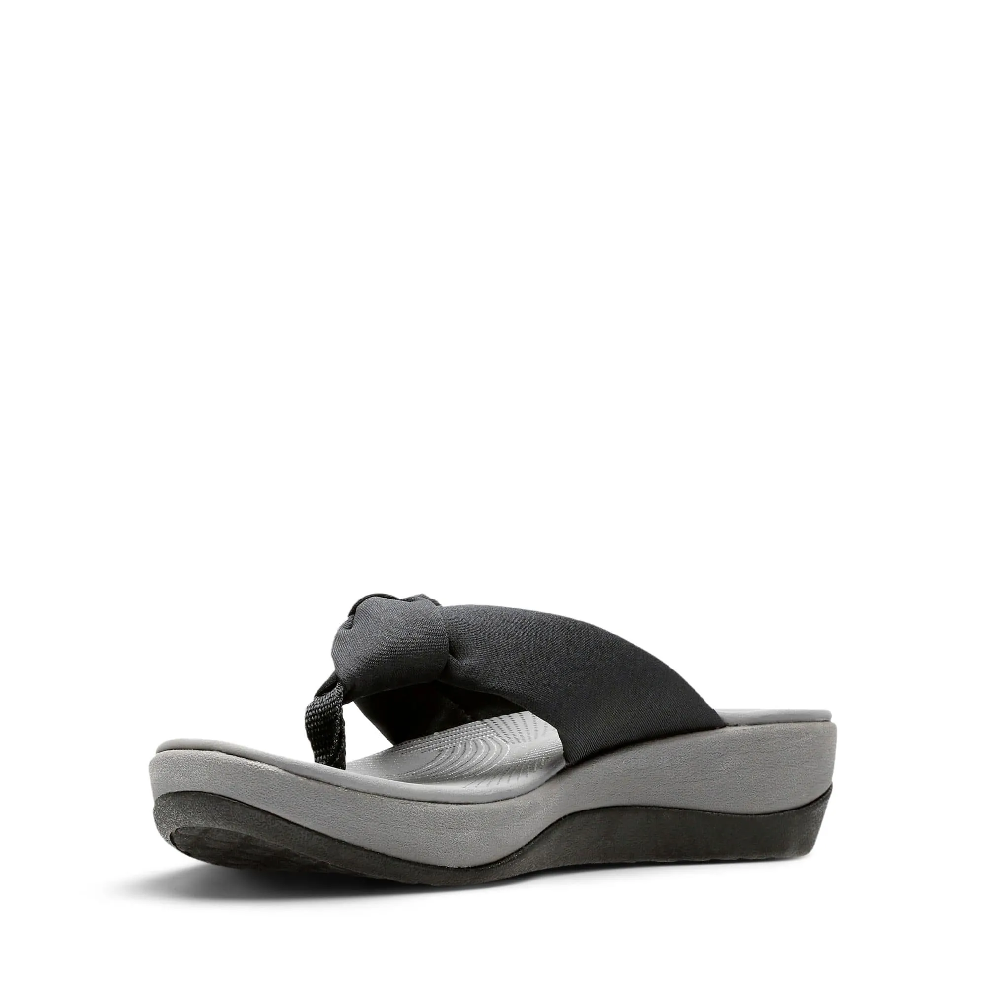 Clarks Women's Arla Glison Flips- Black Fabric