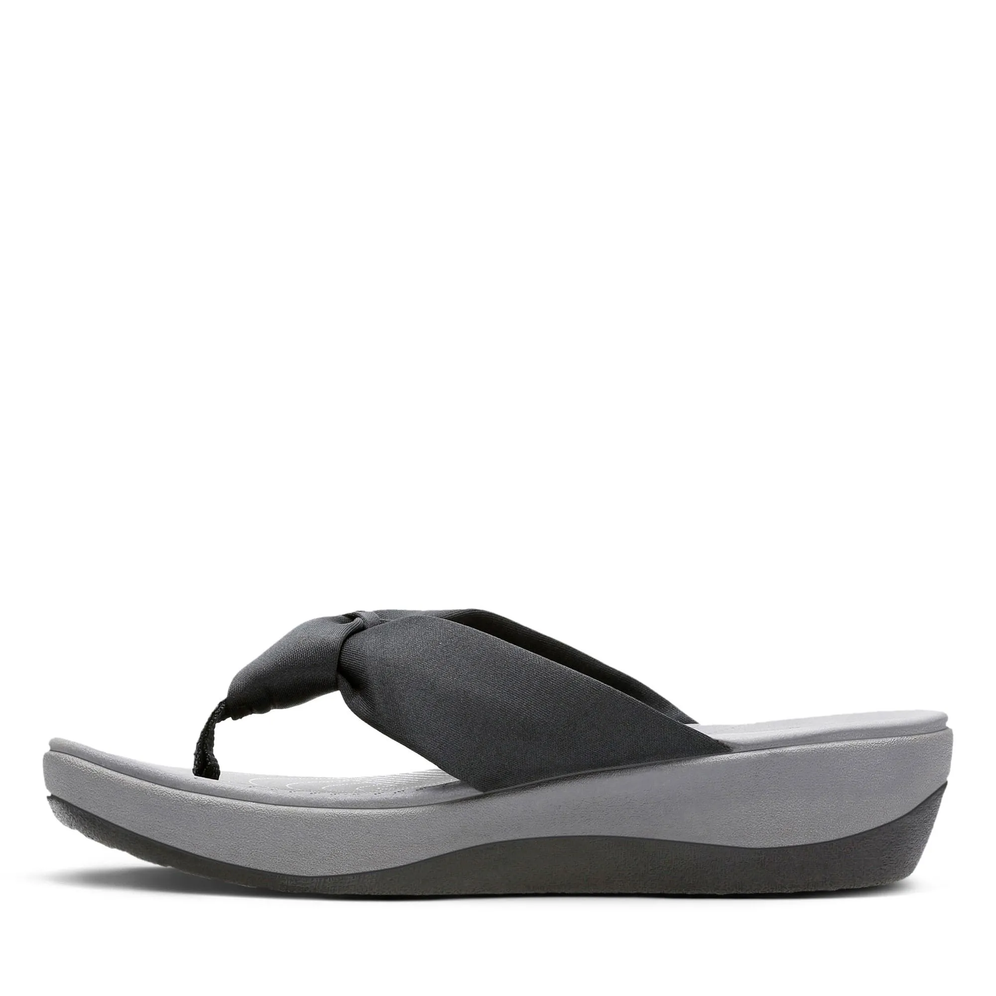 Clarks Women's Arla Glison Flips- Black Fabric