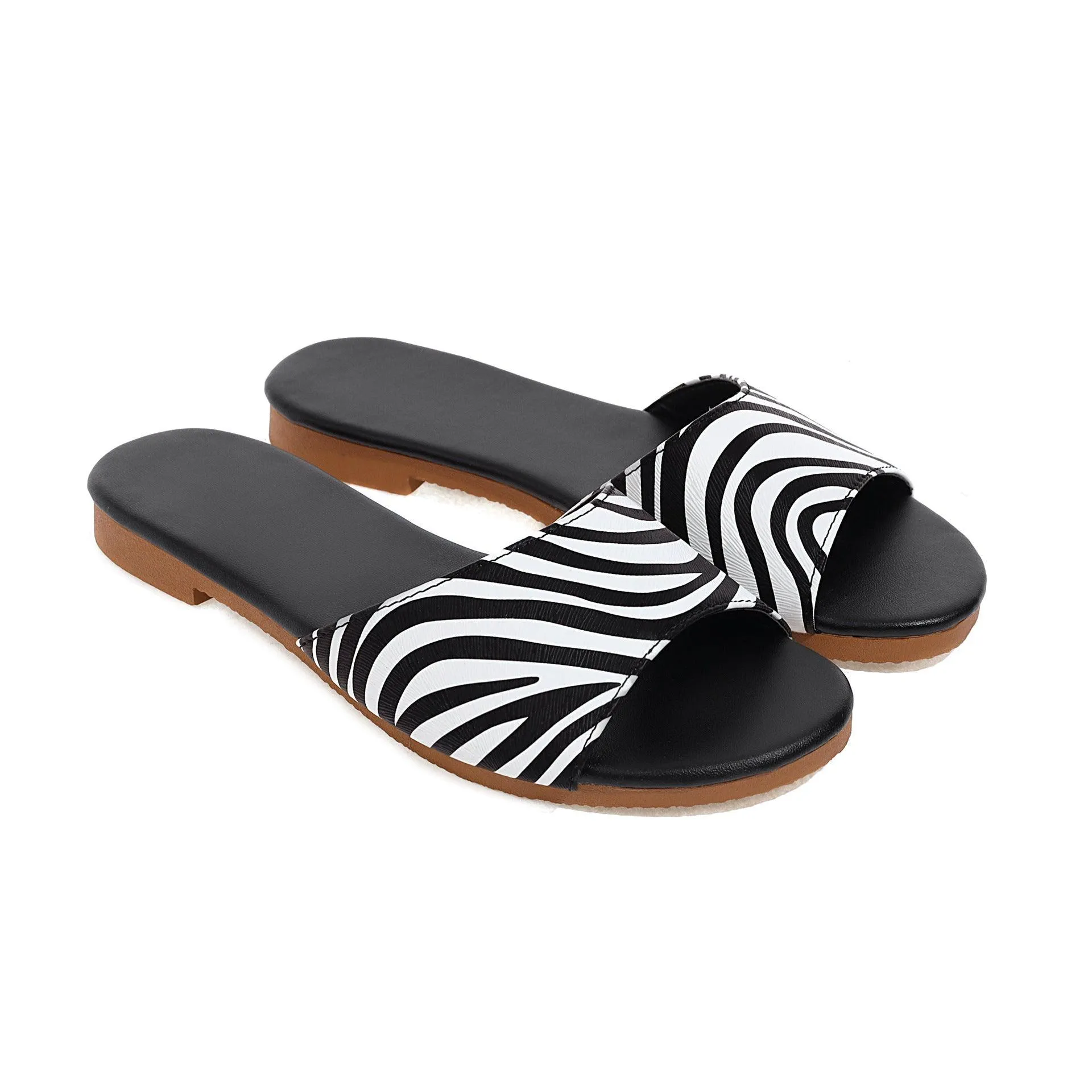 Comfortable Flat-bottomed Round-toe Outdoor Slippers