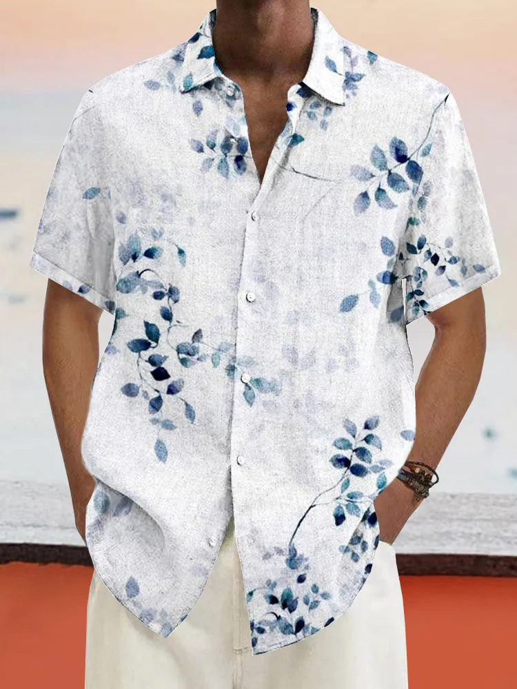 Comfy Graphic Cotton Linen Shirt
