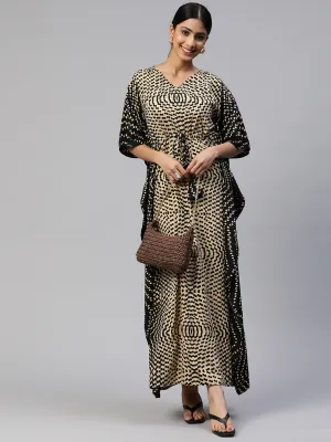 Cottinfab Crepe Kaftan Maxi Dress