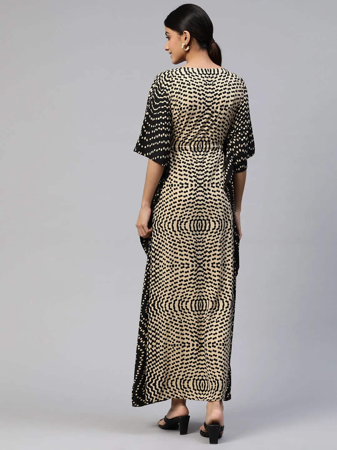 Cottinfab Crepe Kaftan Maxi Dress
