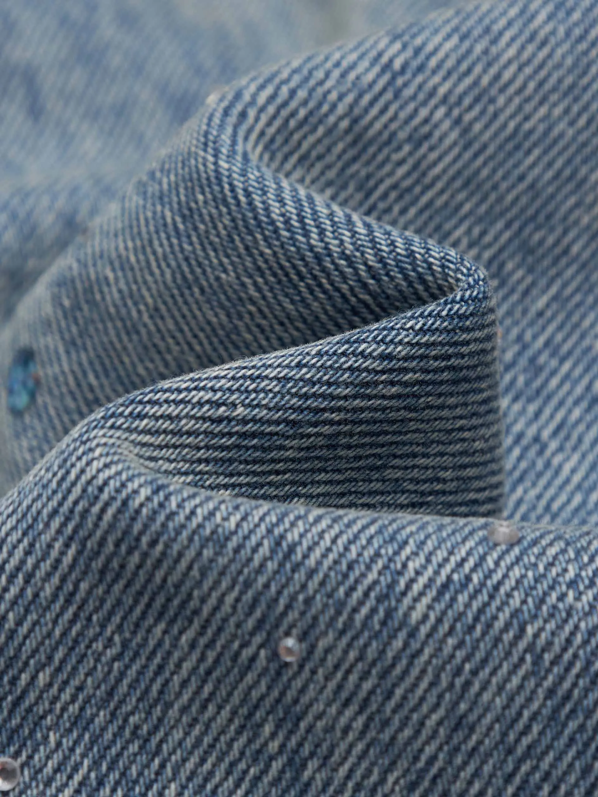 Crystal Detail Cotton Jeans