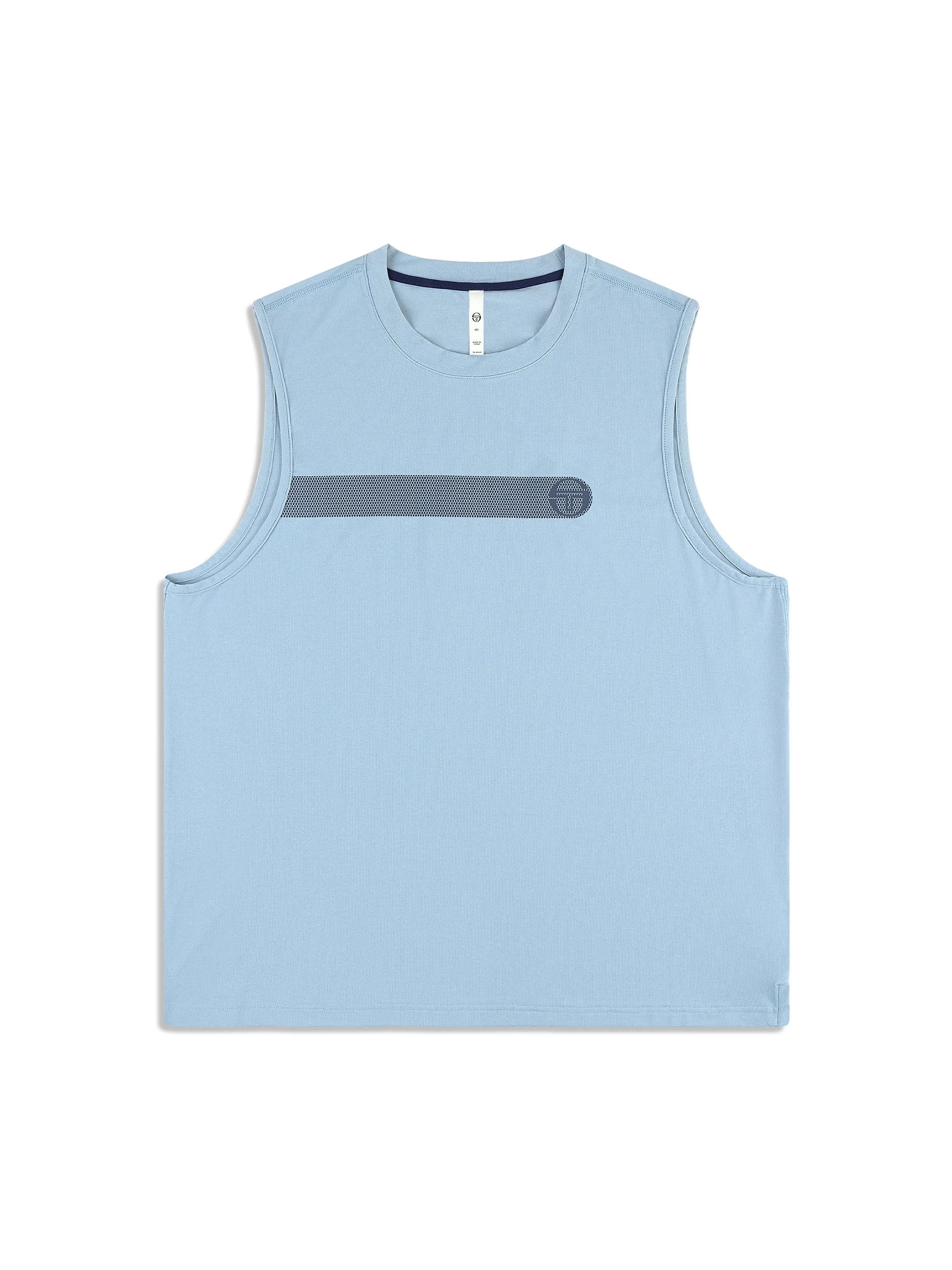Elio Performance Tank- Faded Denim