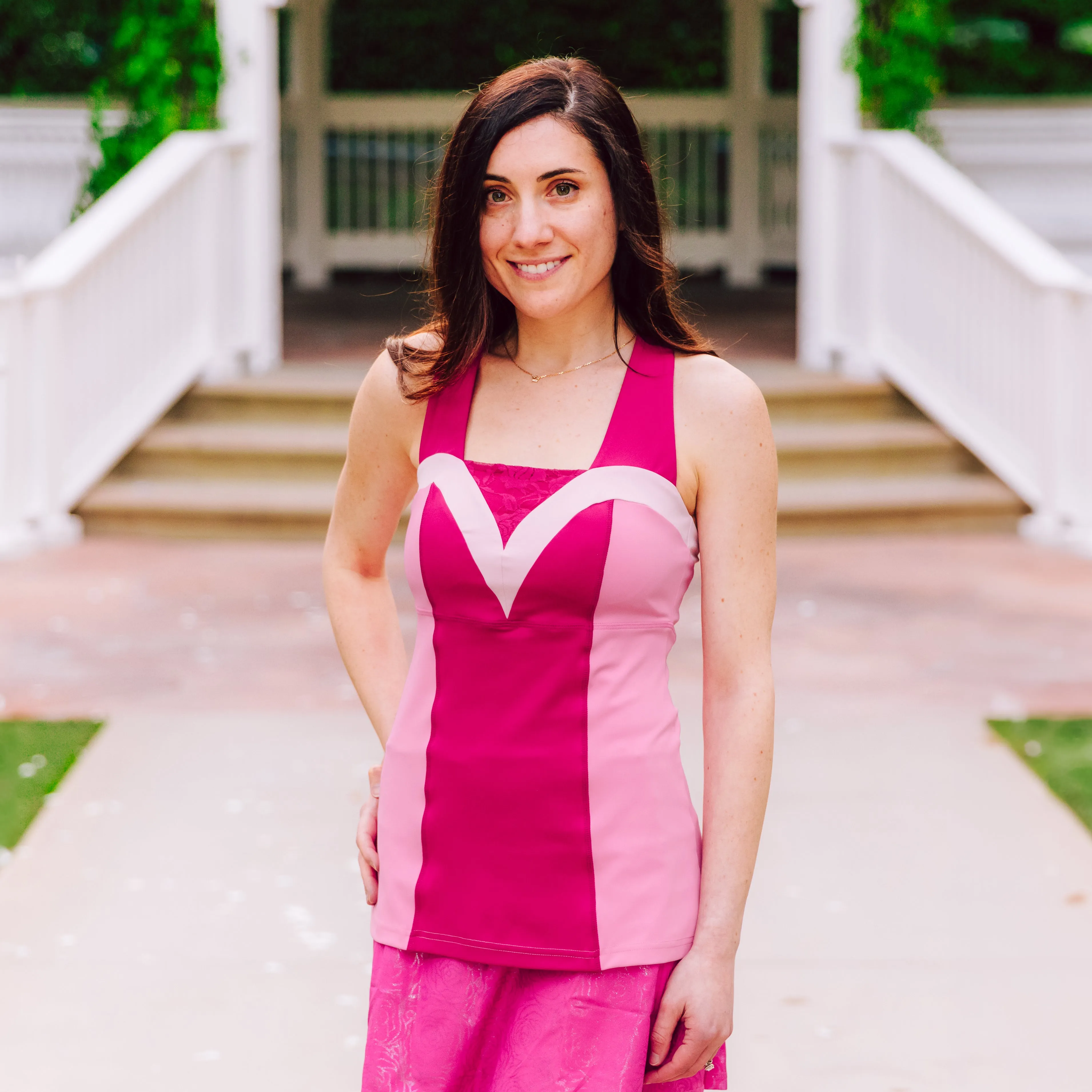 Enchanted Rose Princess Athletic Tank Top - Pink