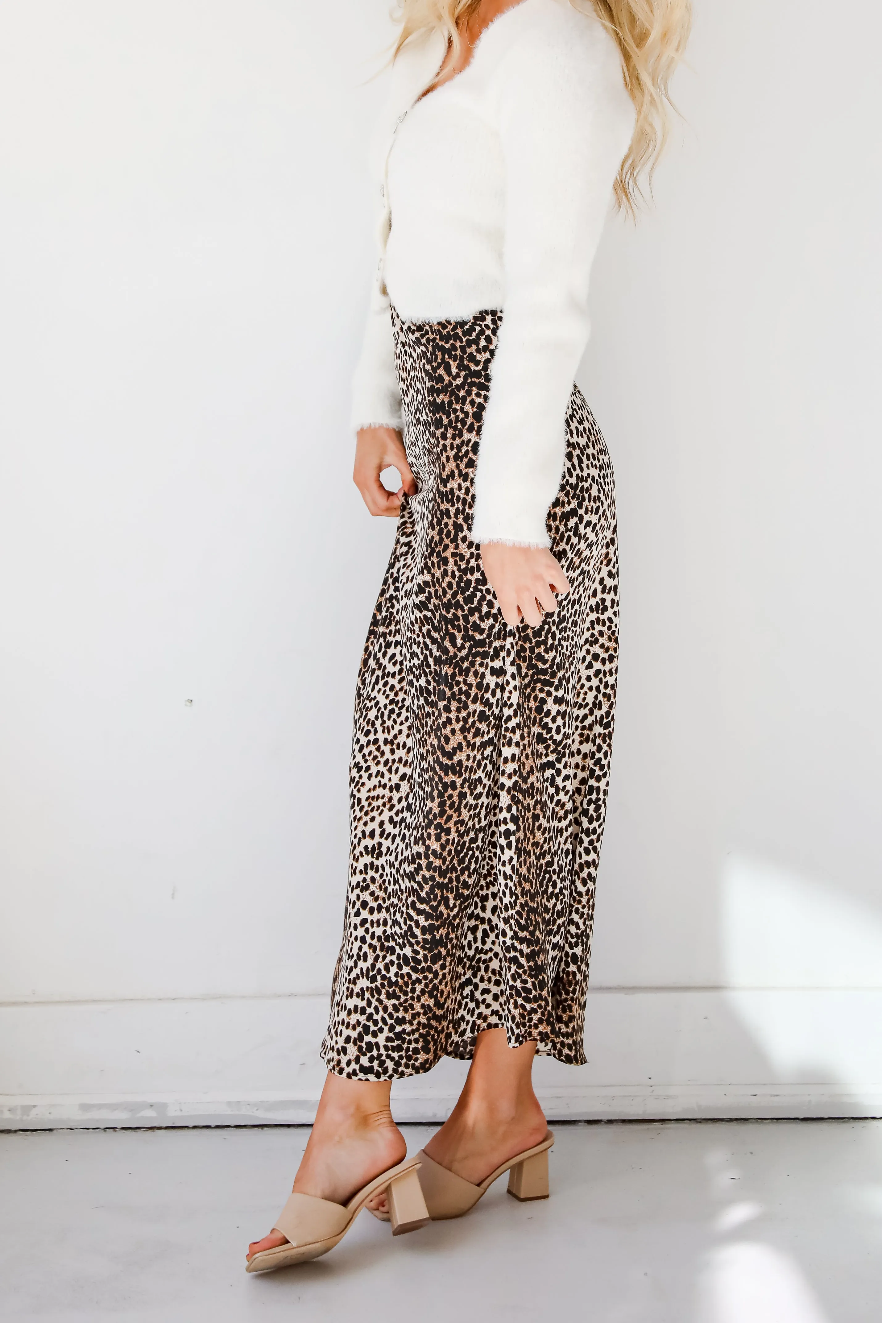 FINAL SALE - Far Out Leopard Maxi Skirt