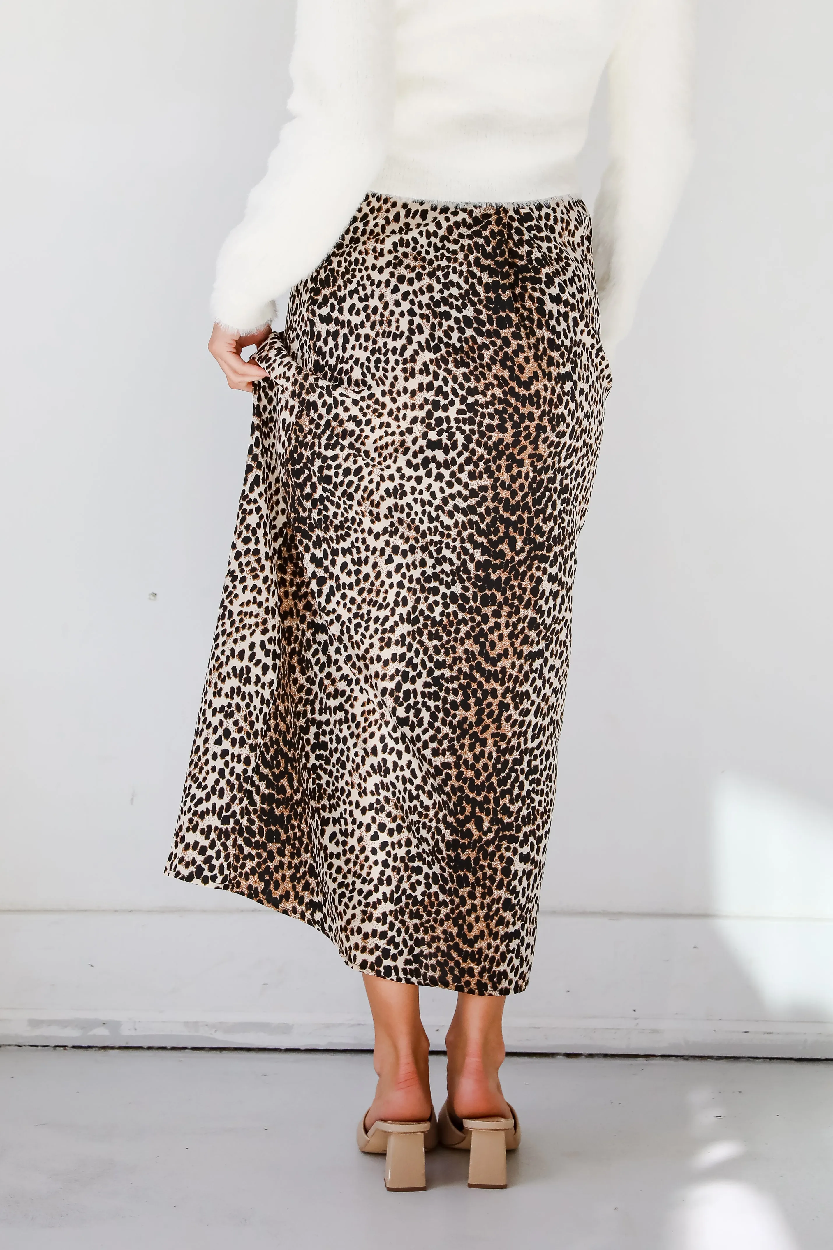 FINAL SALE - Far Out Leopard Maxi Skirt