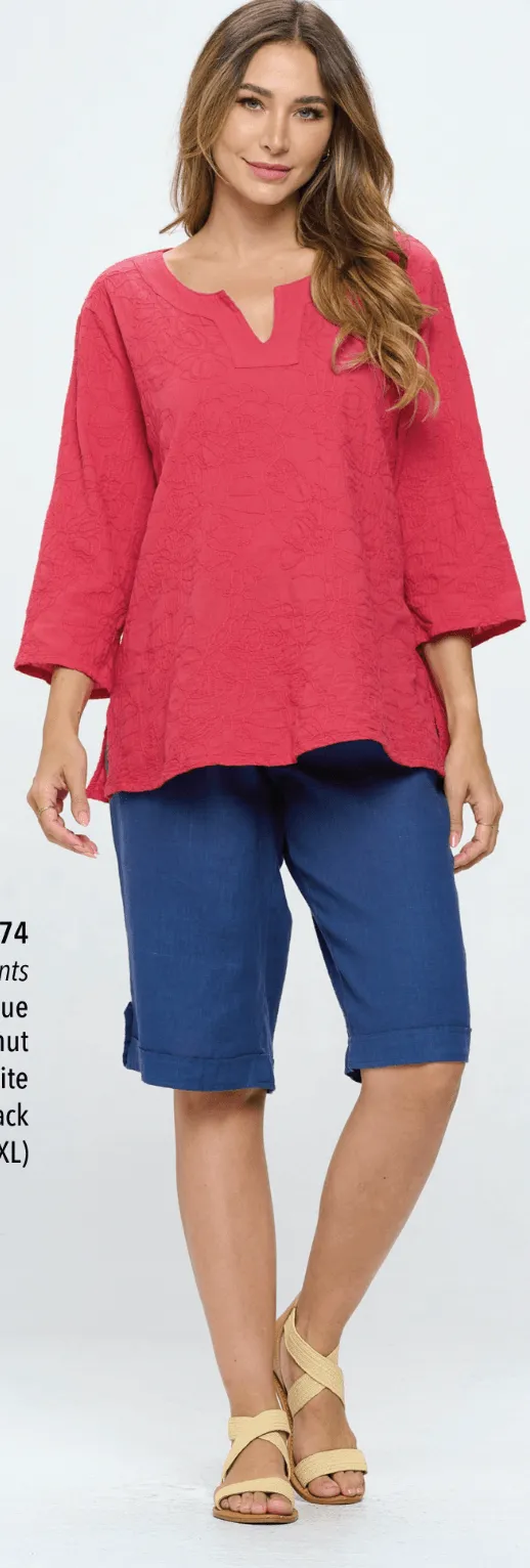 Focus Clothing Linen Bermuda Pants (L-674)