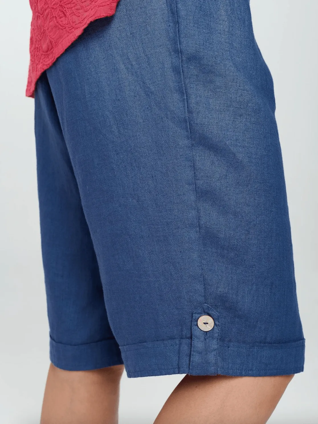 Focus Clothing Linen Bermuda Pants (L-674)