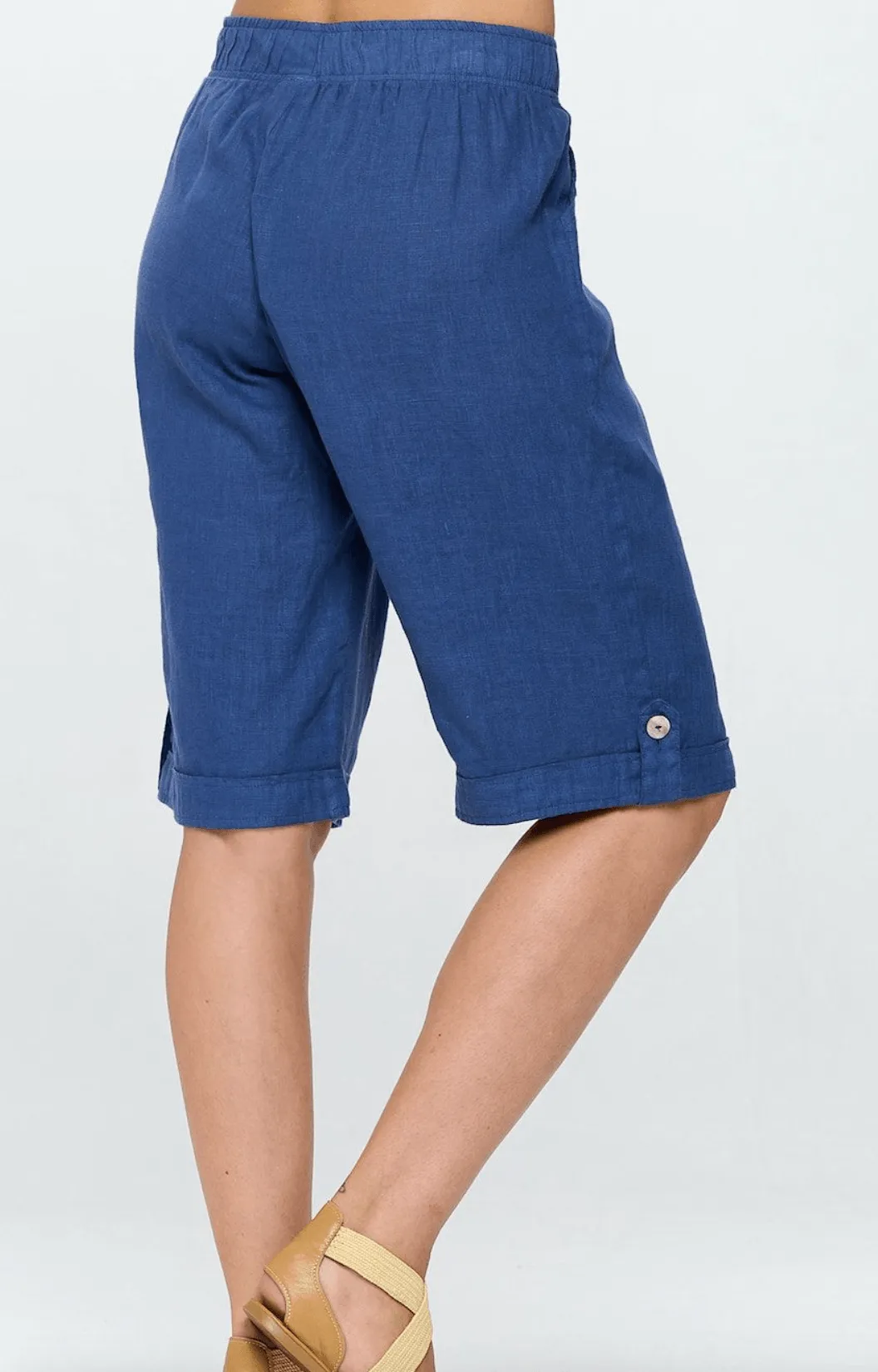 Focus Clothing Linen Bermuda Pants (L-674)