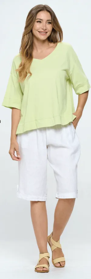 Focus Clothing Linen Bermuda Pants (L-674)
