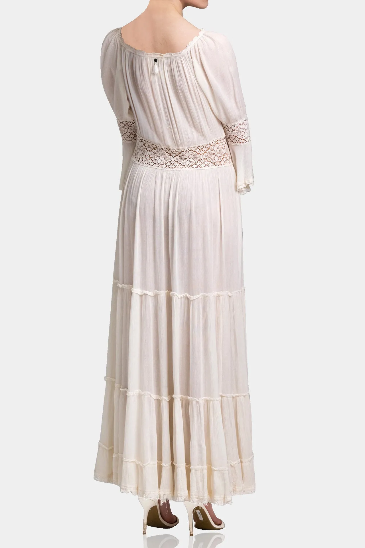 Full Sleeve Pure Cotton Maxi Dress