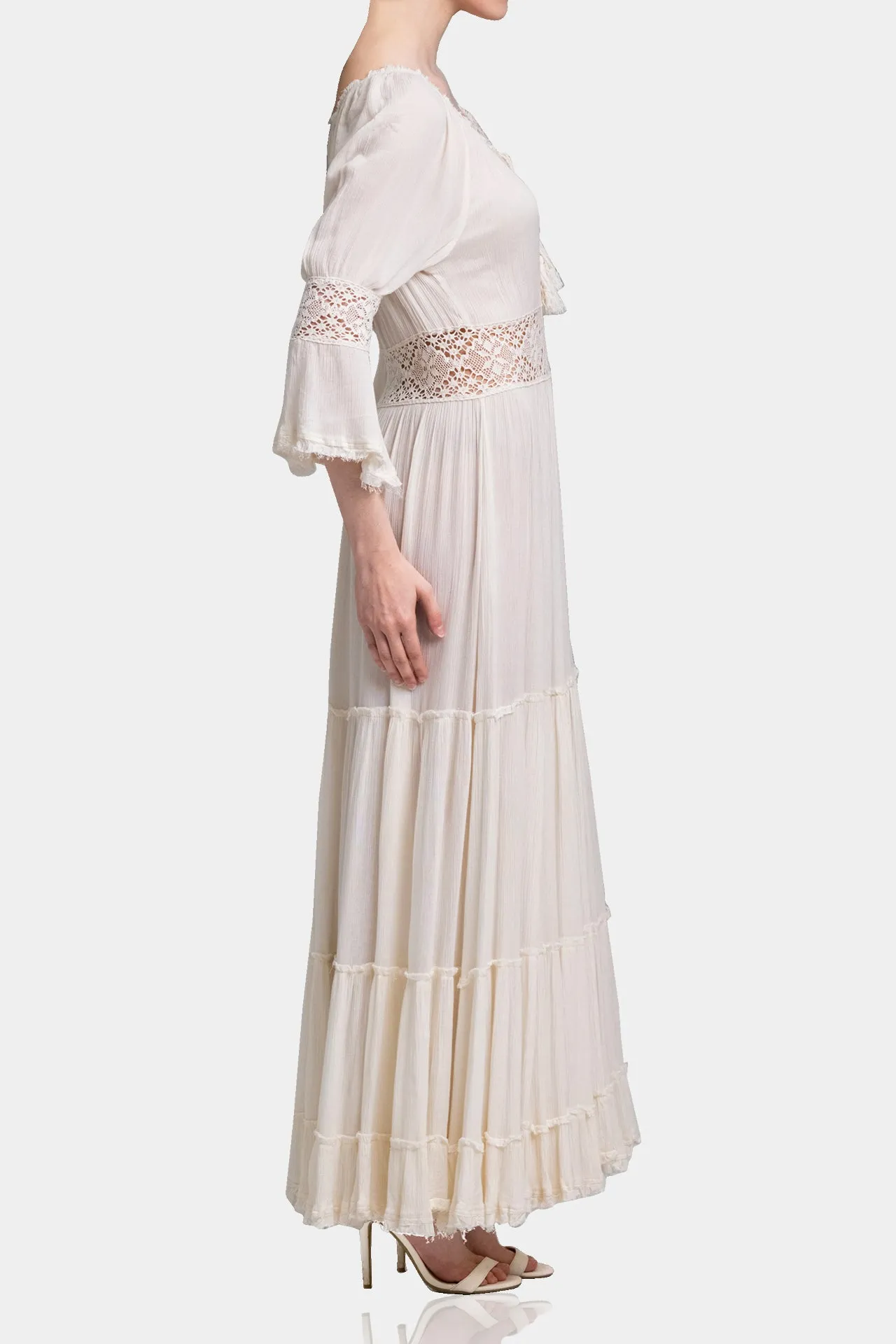 Full Sleeve Pure Cotton Maxi Dress