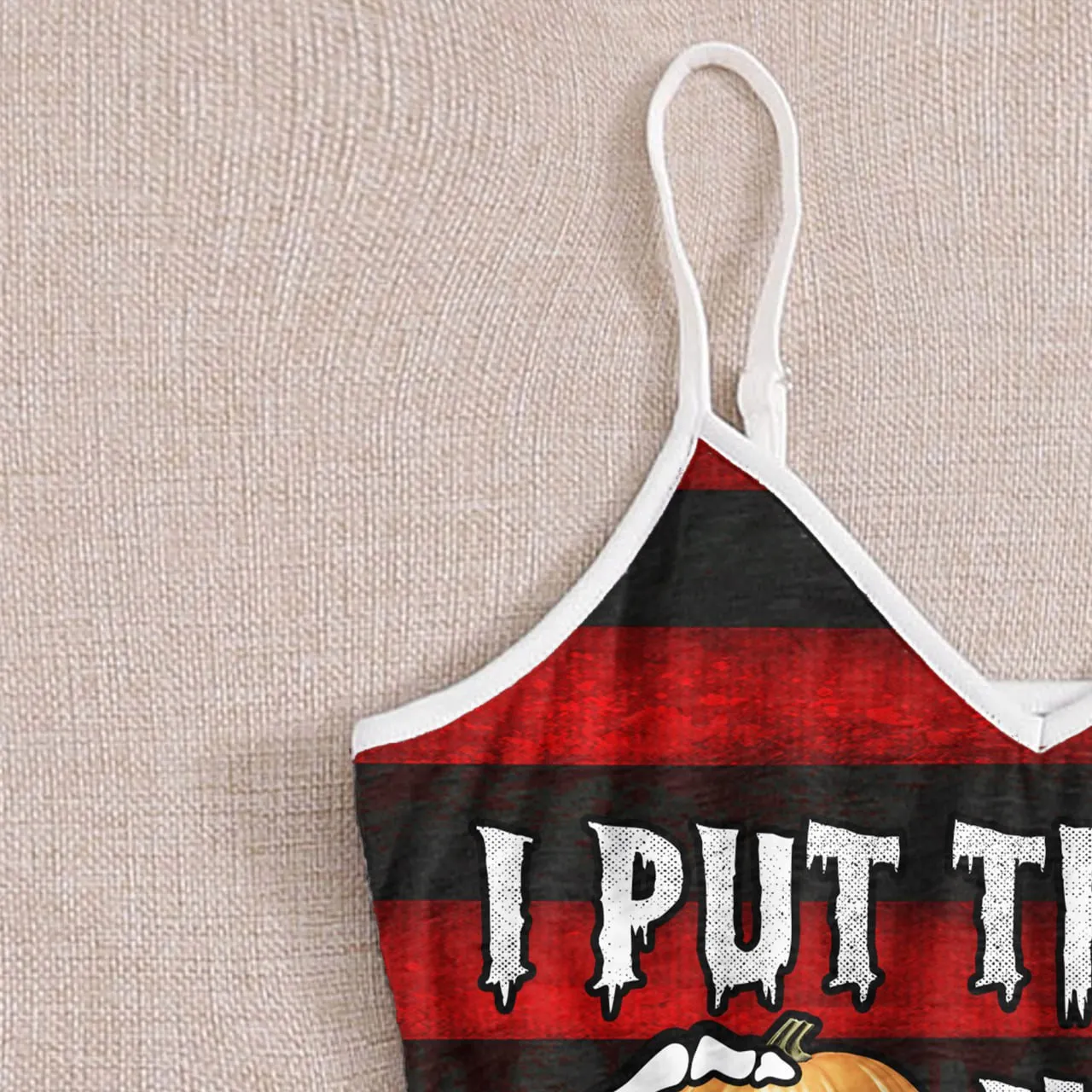 Funny Halloween I Put The Boo Skull Romper