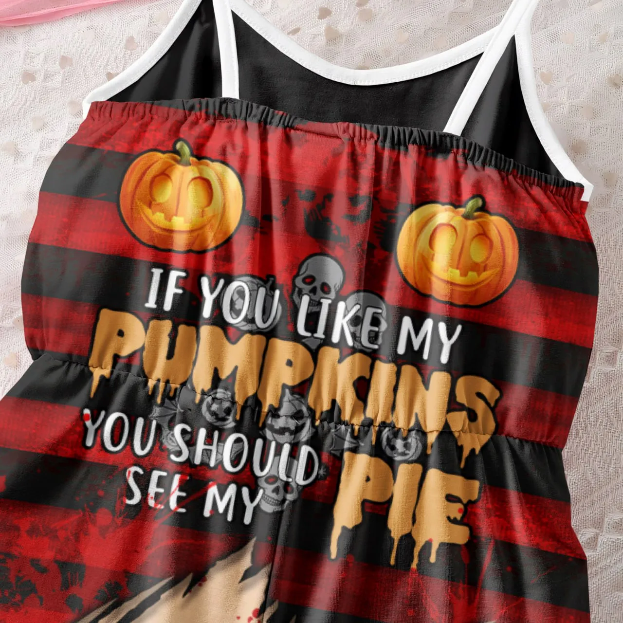 Funny Halloween I Put The Boo Skull Romper