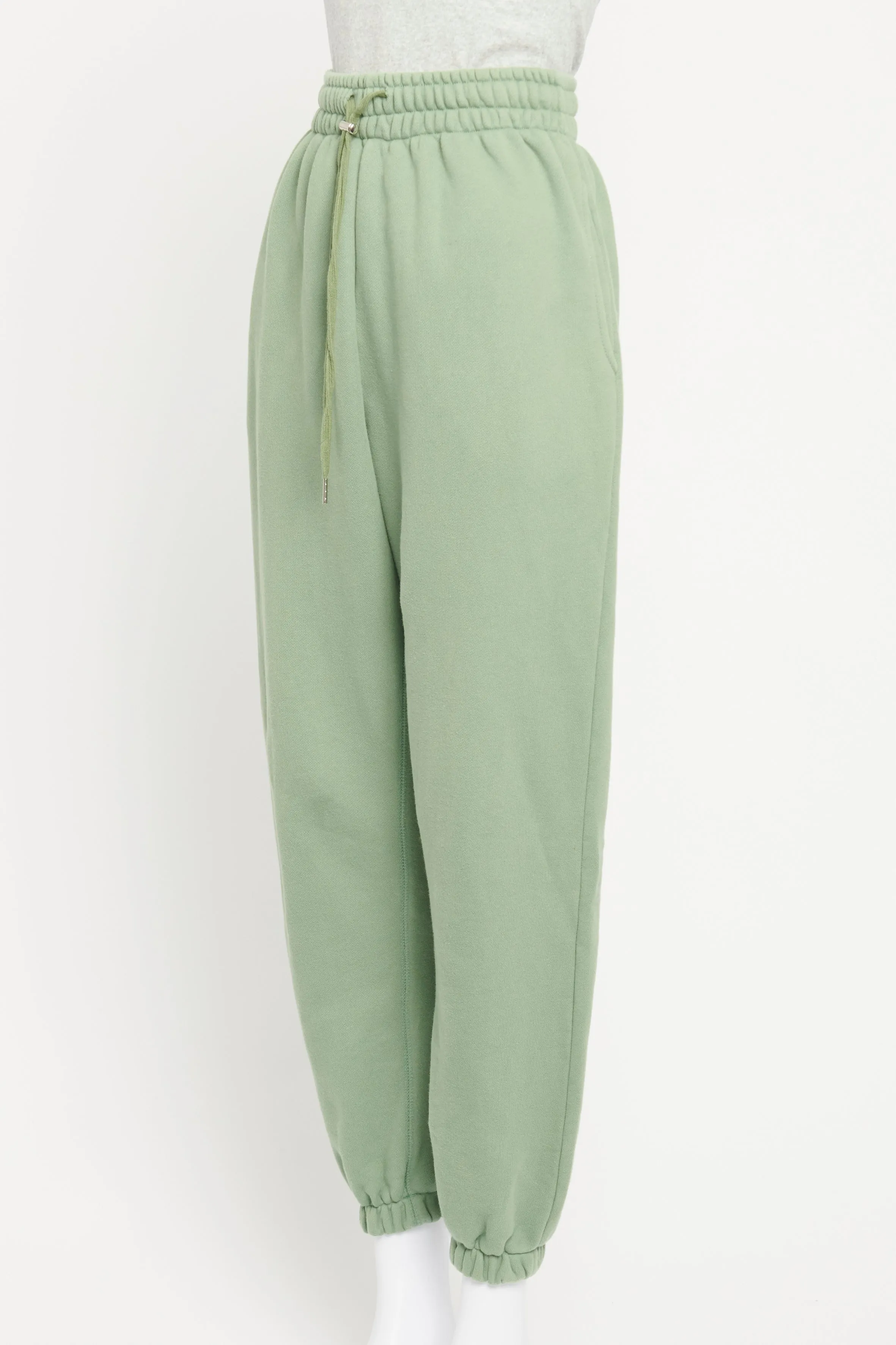 Green Cotton Preowned Tracksuit Set