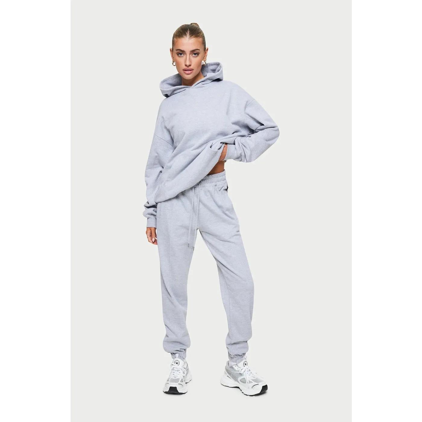Grey Marl Oversized Joggers