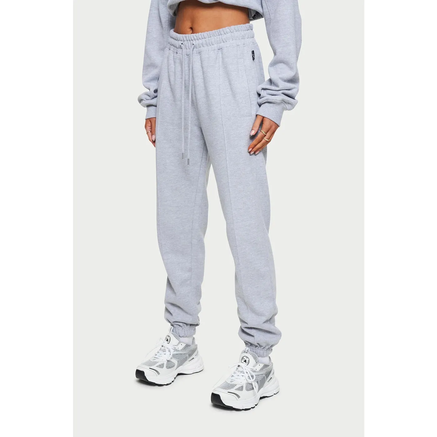 Grey Marl Oversized Joggers