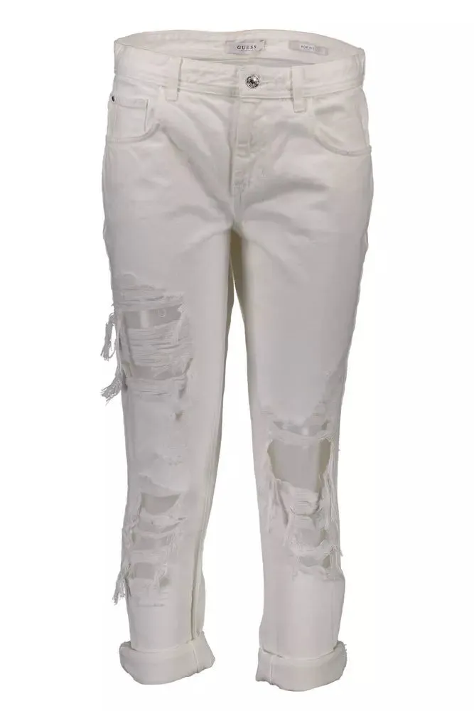 Guess Jeans White Cotton Women Jeans