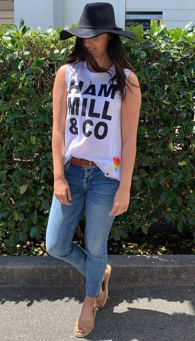 Hammill   Co Logo Tank White