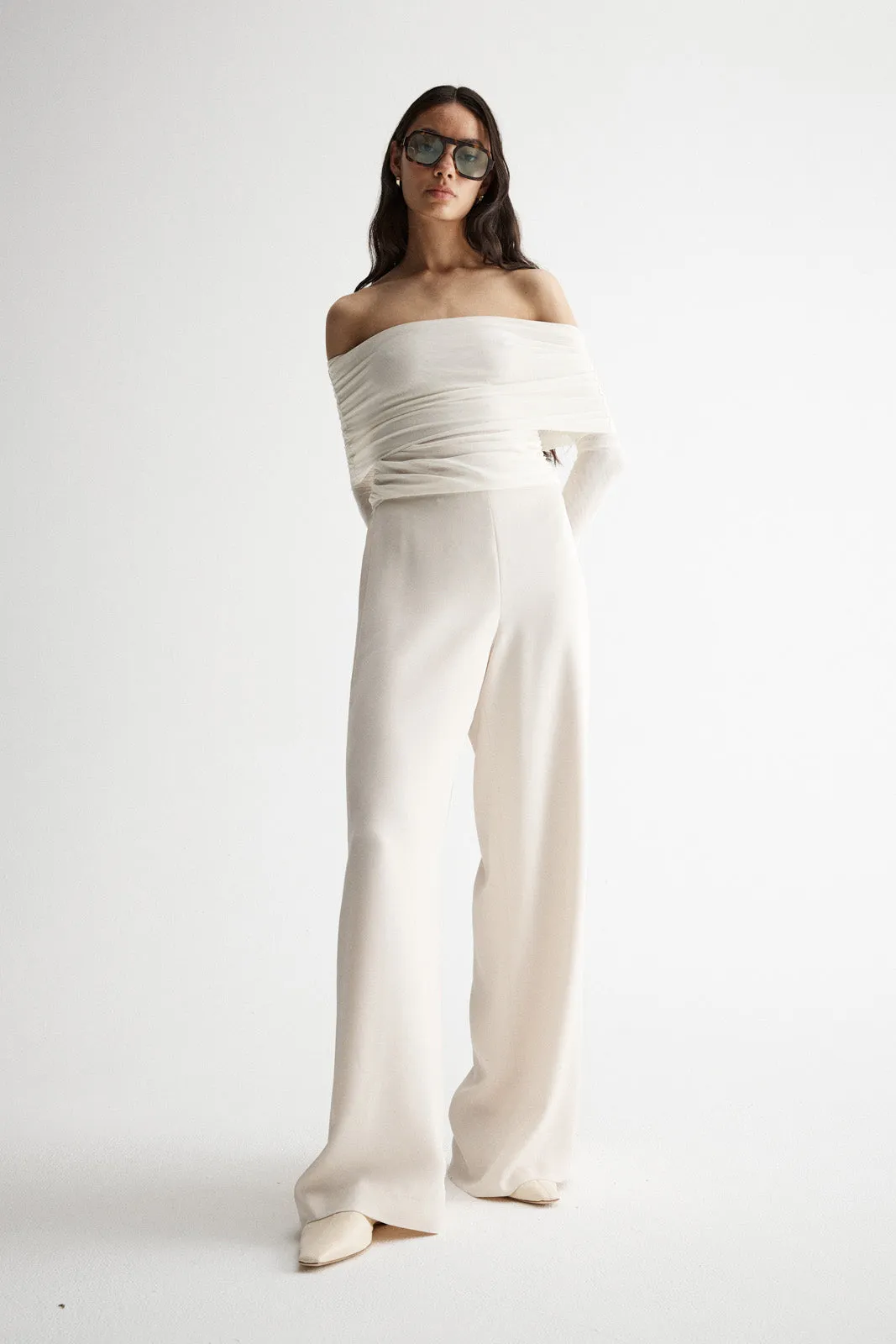 Hazel Top Ivory