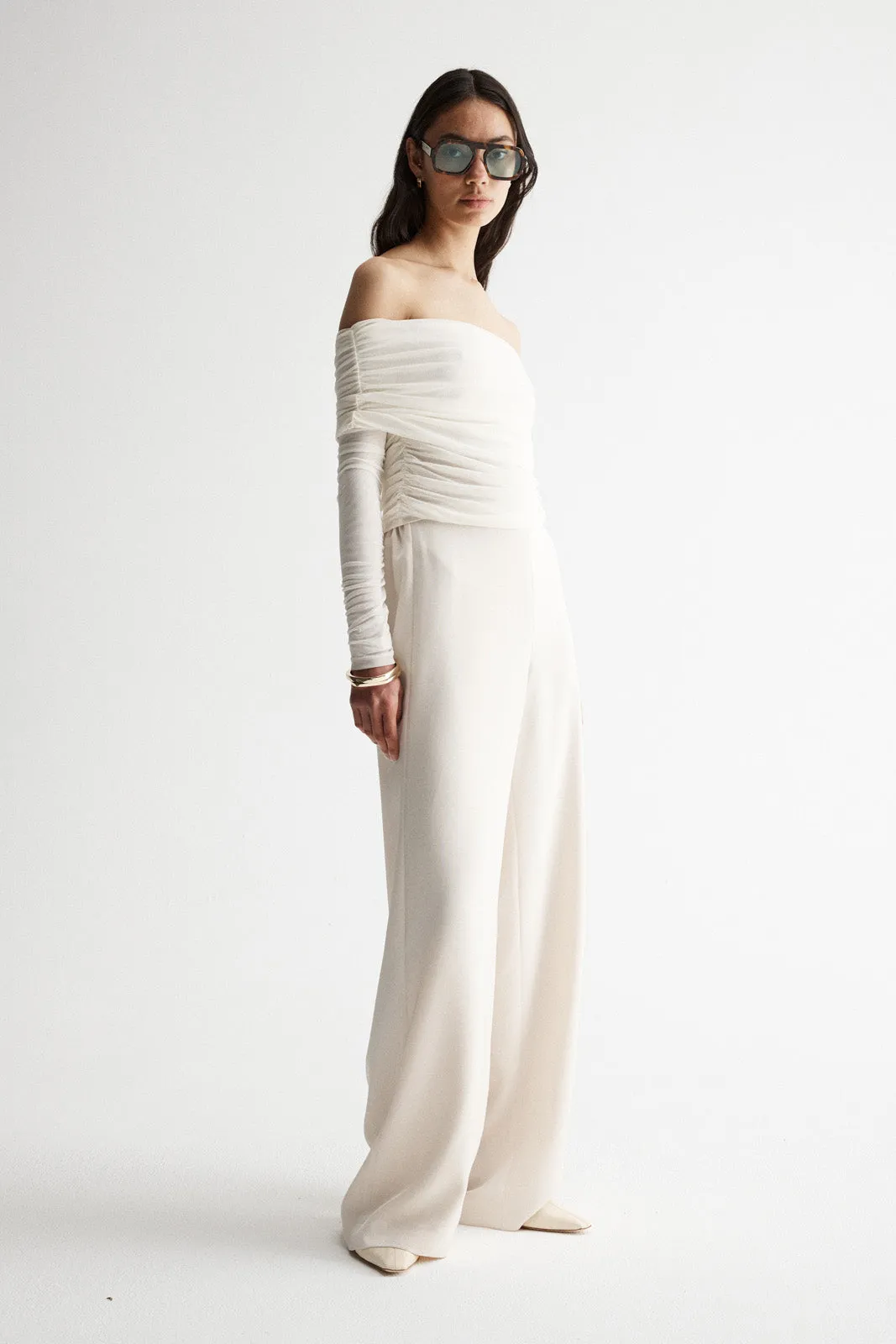 Hazel Top Ivory