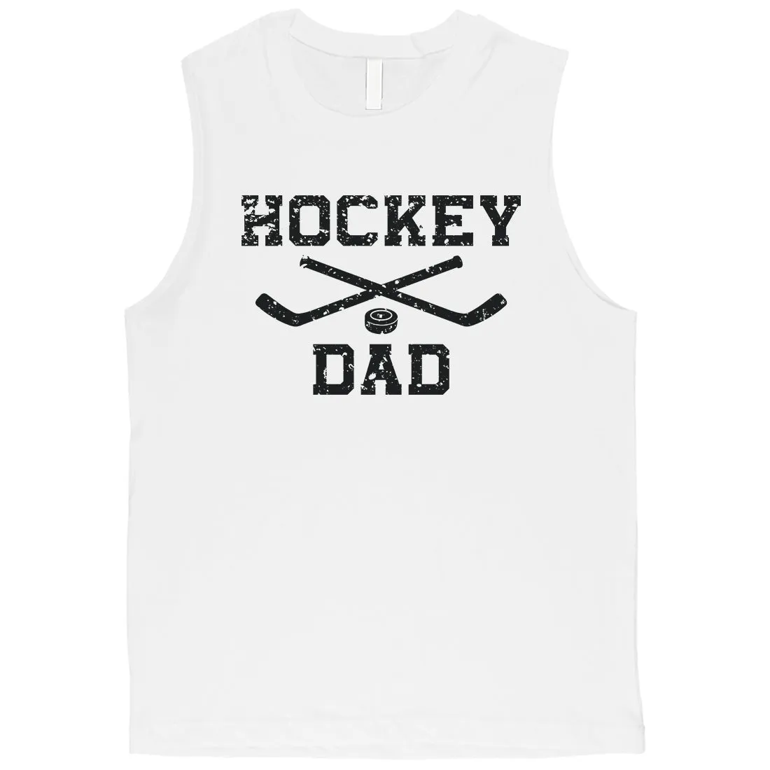 Hockey Dad Mens Proud Hardworking Sweet Fun Muscle Shirt Dad Gift