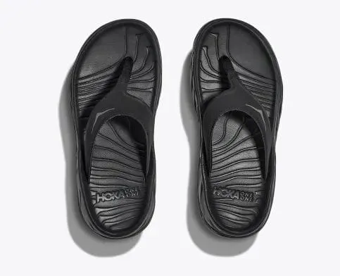 Hoka Women's Ora Recovery Flips- Black/Grey