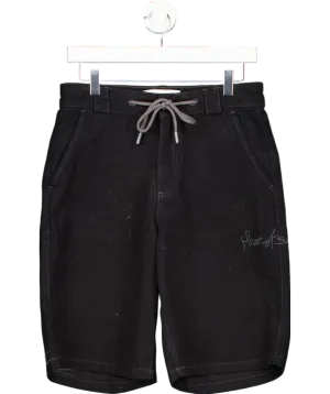 HOUSE OF SUNNY Black Sundown Denim Bermuda Shorts UK S