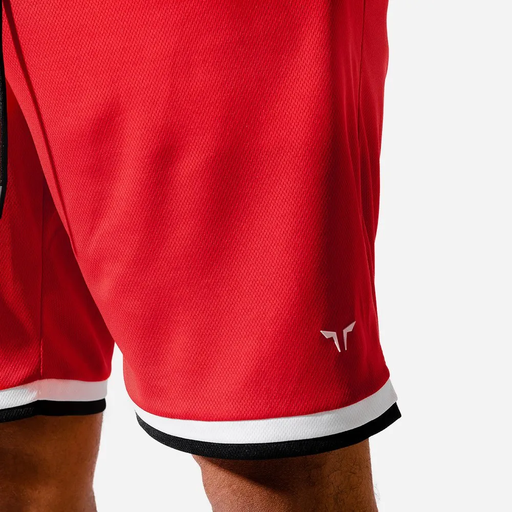 Hybrid Basketball Shorts - Red