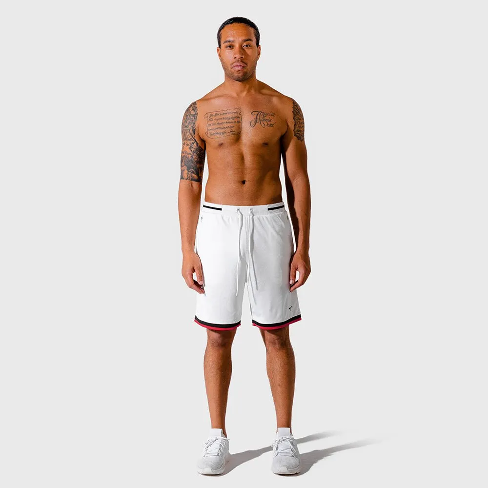 Hybrid Basketball Shorts - White