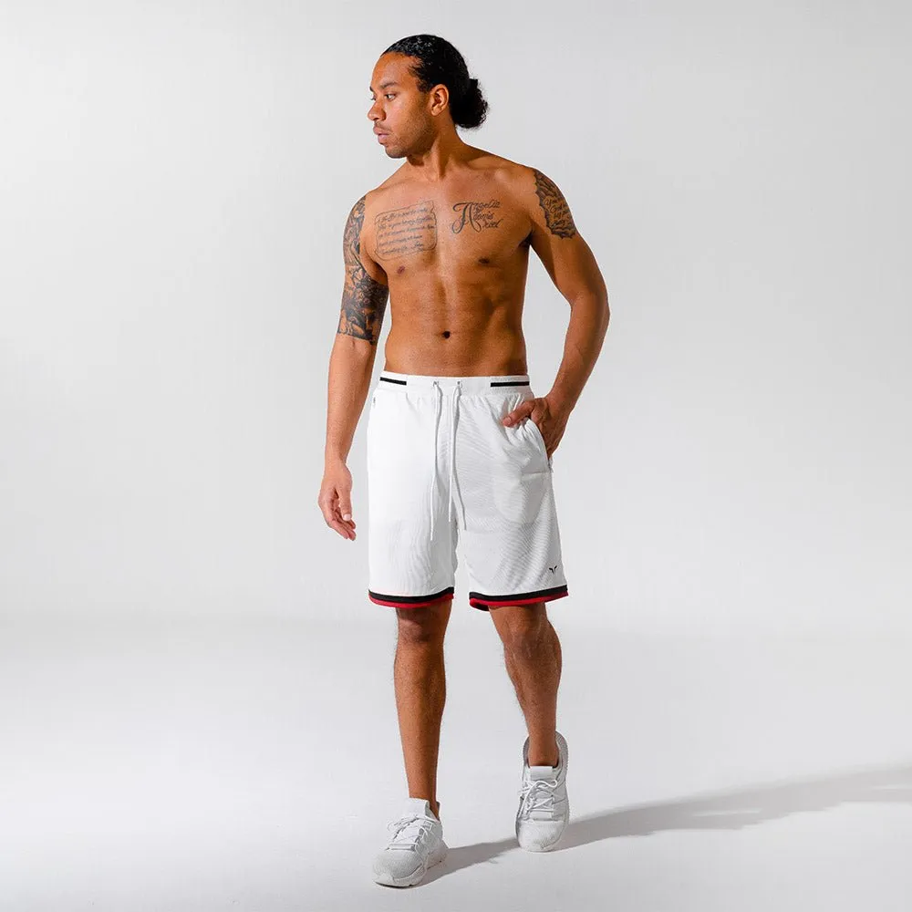 Hybrid Basketball Shorts - White