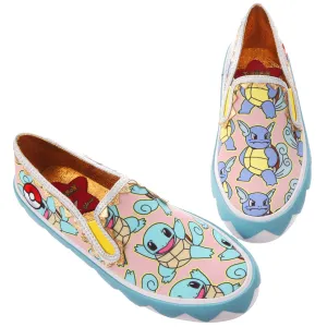 Irregular Choice Womens Pokemon Every Day is An Adventure Slip On Trainer - Blue / Yellow